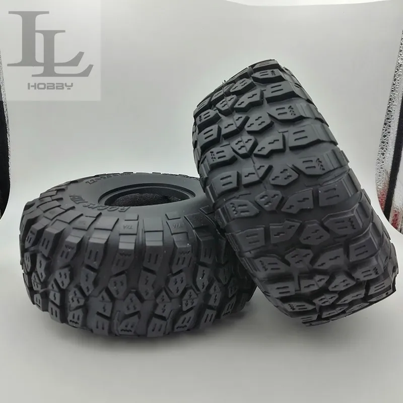 2.2-inch Climbing Tire 150mm Wide Tread with Sponge Inside for 1/10 RC Crawler Car TRX4 Defender AXIAL SCX10 RC4WD D90 Wraith