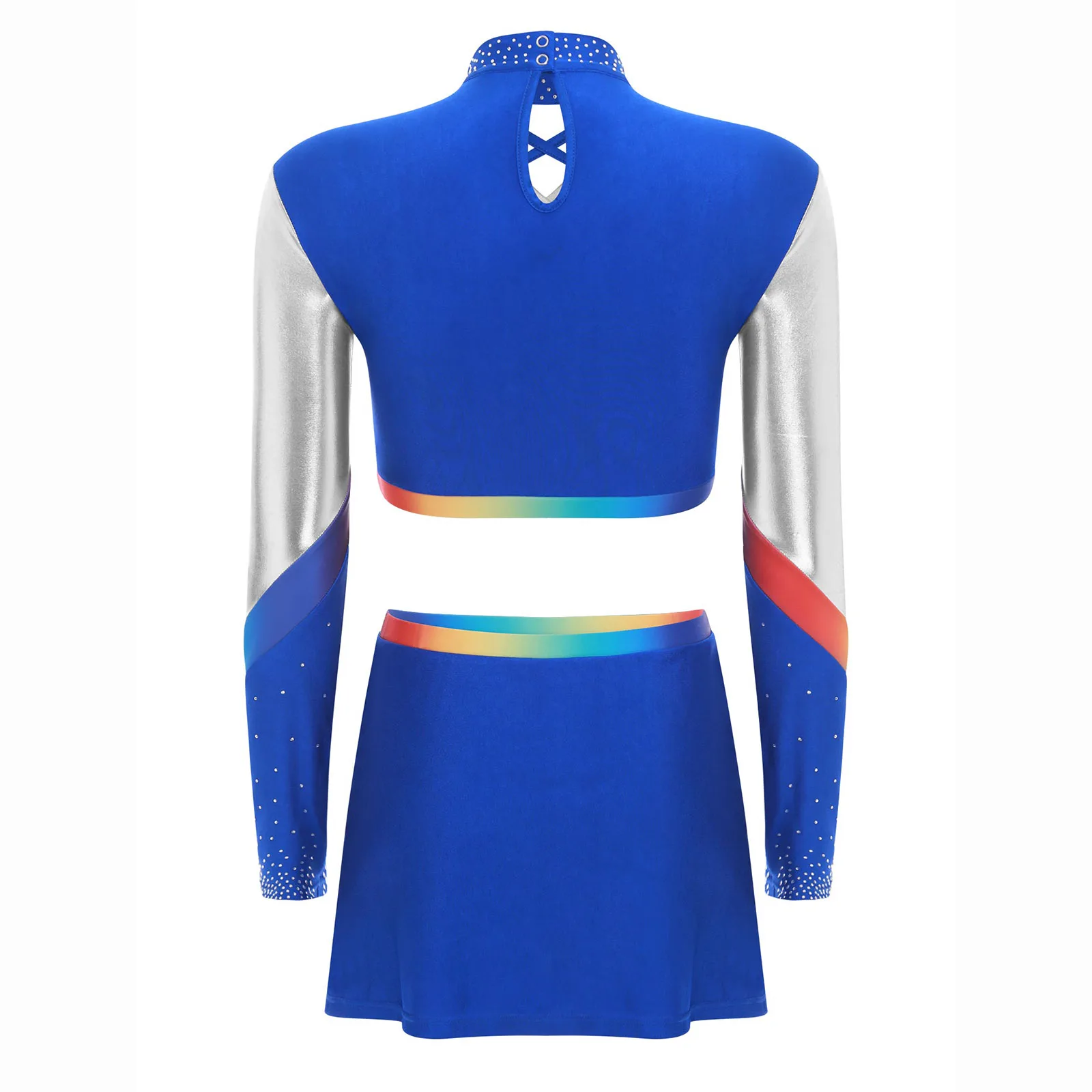 大人チアリーディングユニフォームファム応援チームセット女性応援ダンス衣装ダンスウェアハロウィンコスプレパーティー衣装