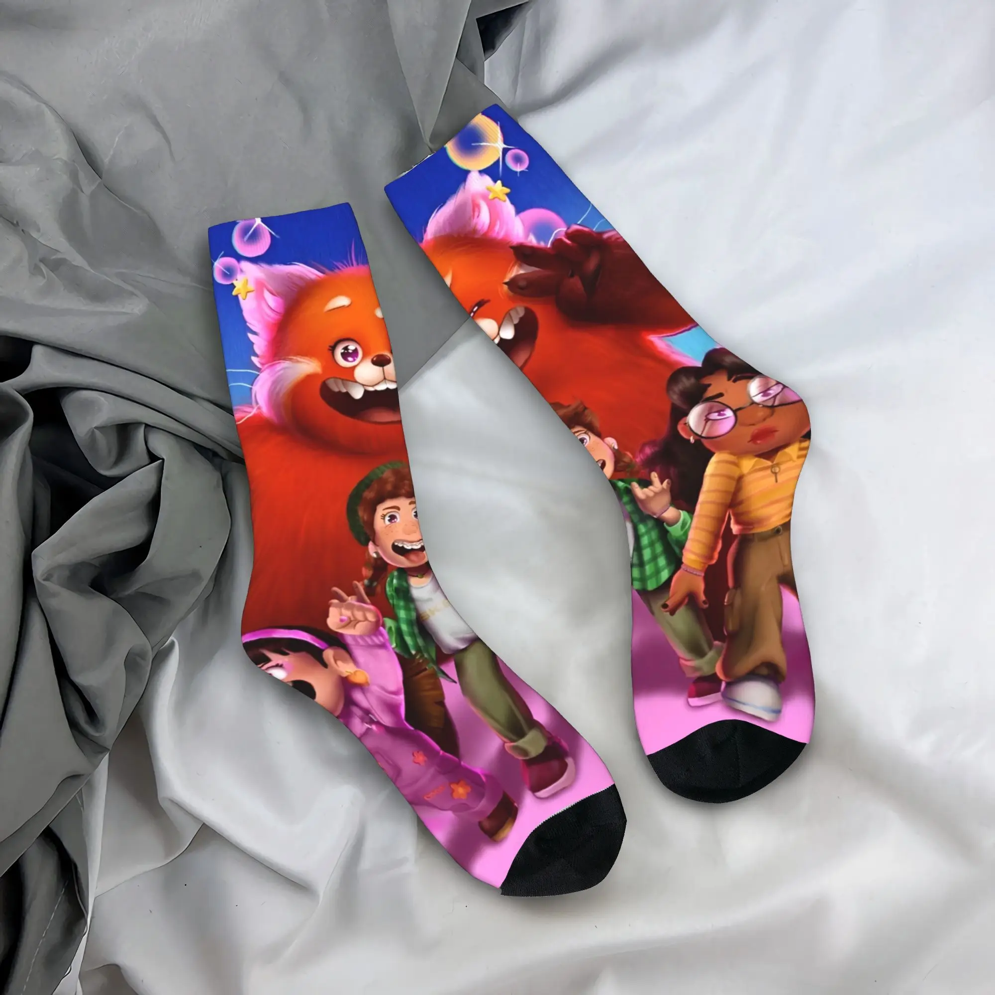 

Couple Socks Turning Red Cute Bear Stockings Anti Slip Warm Soft Socks Autumn Funny Design Climbing Socks