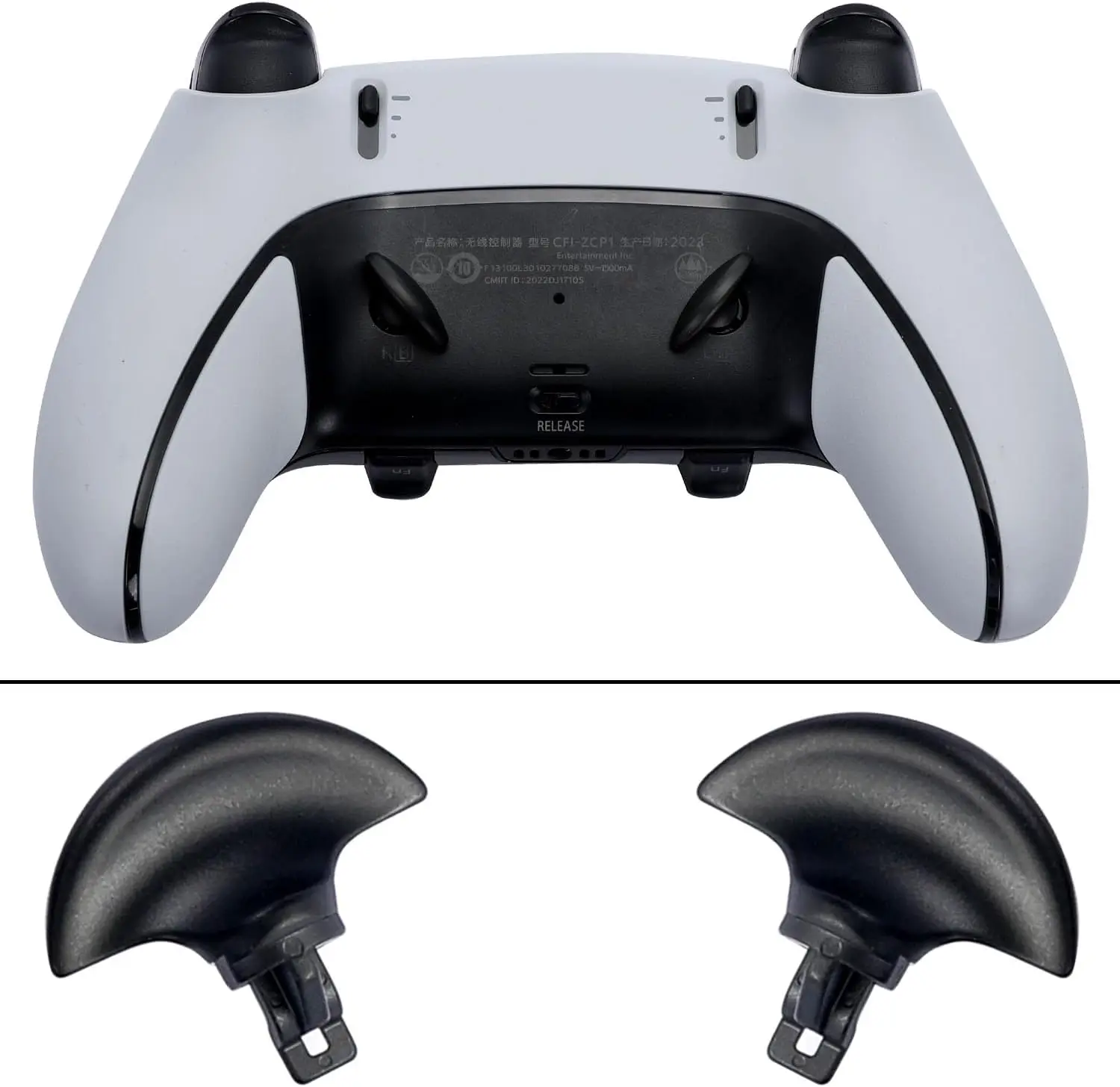 4 قطعة المجاذيف الخلفية المعدنية لوحدة تحكم PS5 DualSense Edge أزرار الزناد القابلة للتبديل ملحقات قبضة بديلة #3