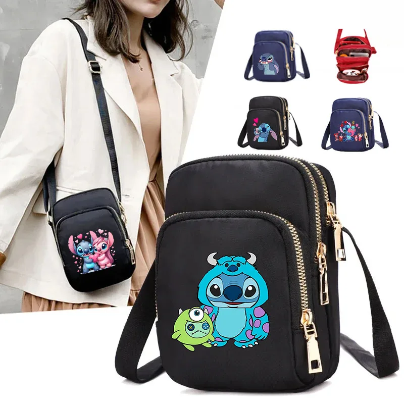 

Disney Lilo & Stitch Women Bags Cell Phone Purse Crossbody Shoulder Strap Handbag for Ladies Women's Bags Teenagers Underarm Bag