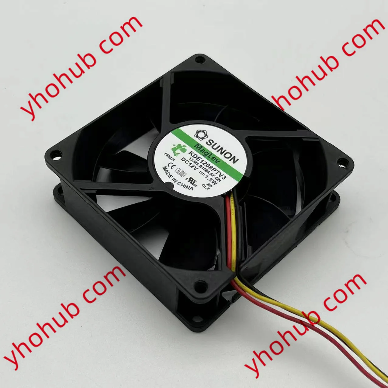 SUNON KDE1208PTV3 13.MS.B1588.AF.GN DC 12V 1.3W 80x80x25mm Server Cooling Fan