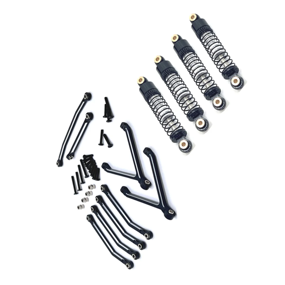 Kit de amortecedor de pressão de óleo para atualização de carro RC para FMS 1/24 FCX24 RC acessórios de atualização de carro