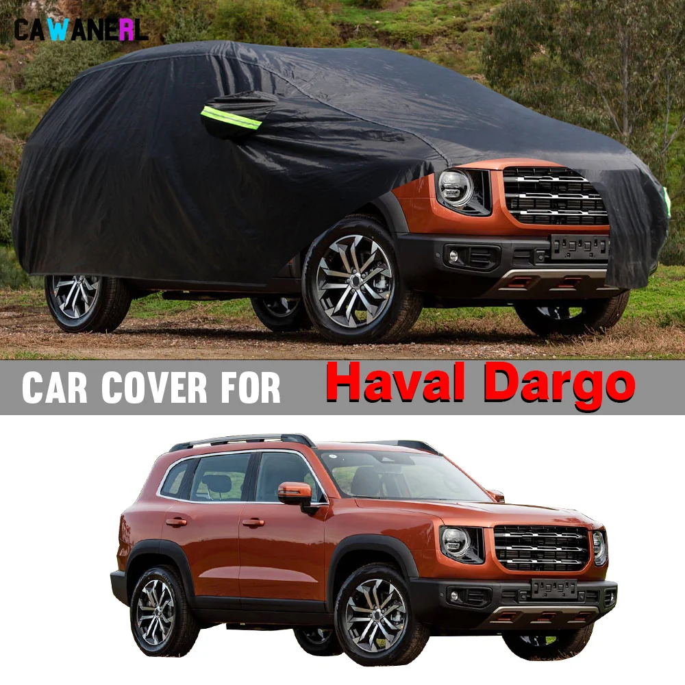 

Black Waterproof Car Cover Outdoor Summer Sun Winter Rain Snow Protection Cover For Great Wall Haval Dargo X H7 H-Dog 2020-2026