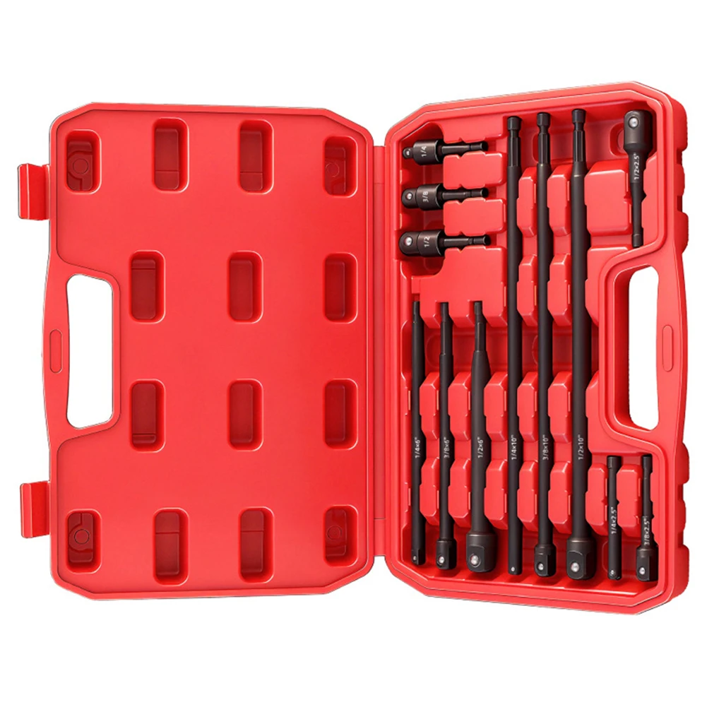 

12 шт., 65/150/250 мм, шестигранный хвостовик для квадратного торцевого сверла, удлинитель 1/2 дюйма, 3/8 дюйма, 1/4 дюйма, квадратный хвостовик, адаптер для сверла, инструмент