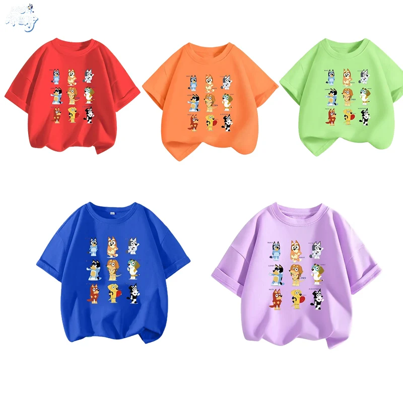 

Bourrouilh 2024 New Children's Summer Short Sleeve Comfortable Wear Girls Breathable Joker Shirt Korean Baby T-shirt Gift.