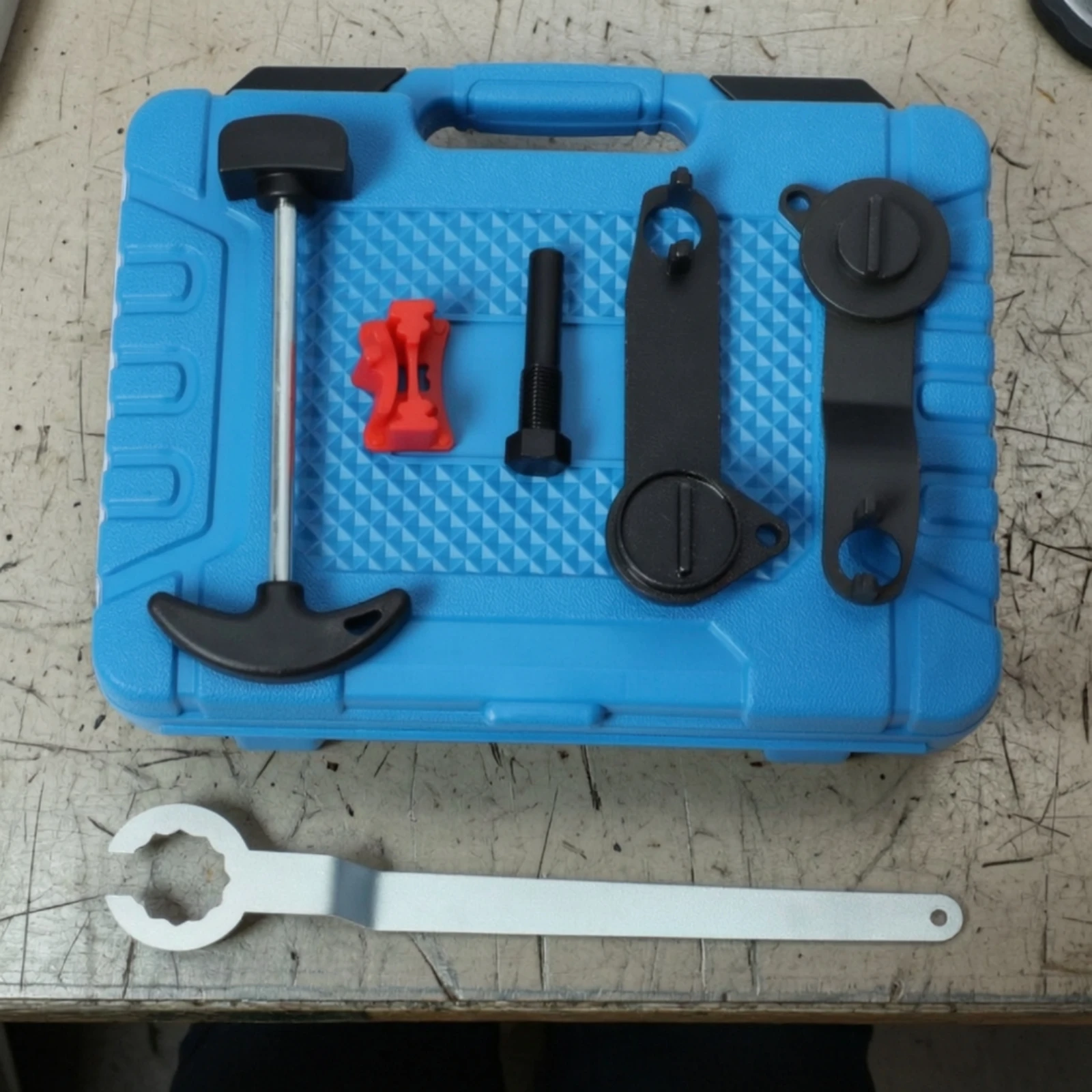 6 Pieces EA211 Timing Tool Compatible Engine Timing Tool Kit with Carrying Case Hand Tools Exact Accurate for Mechanics
