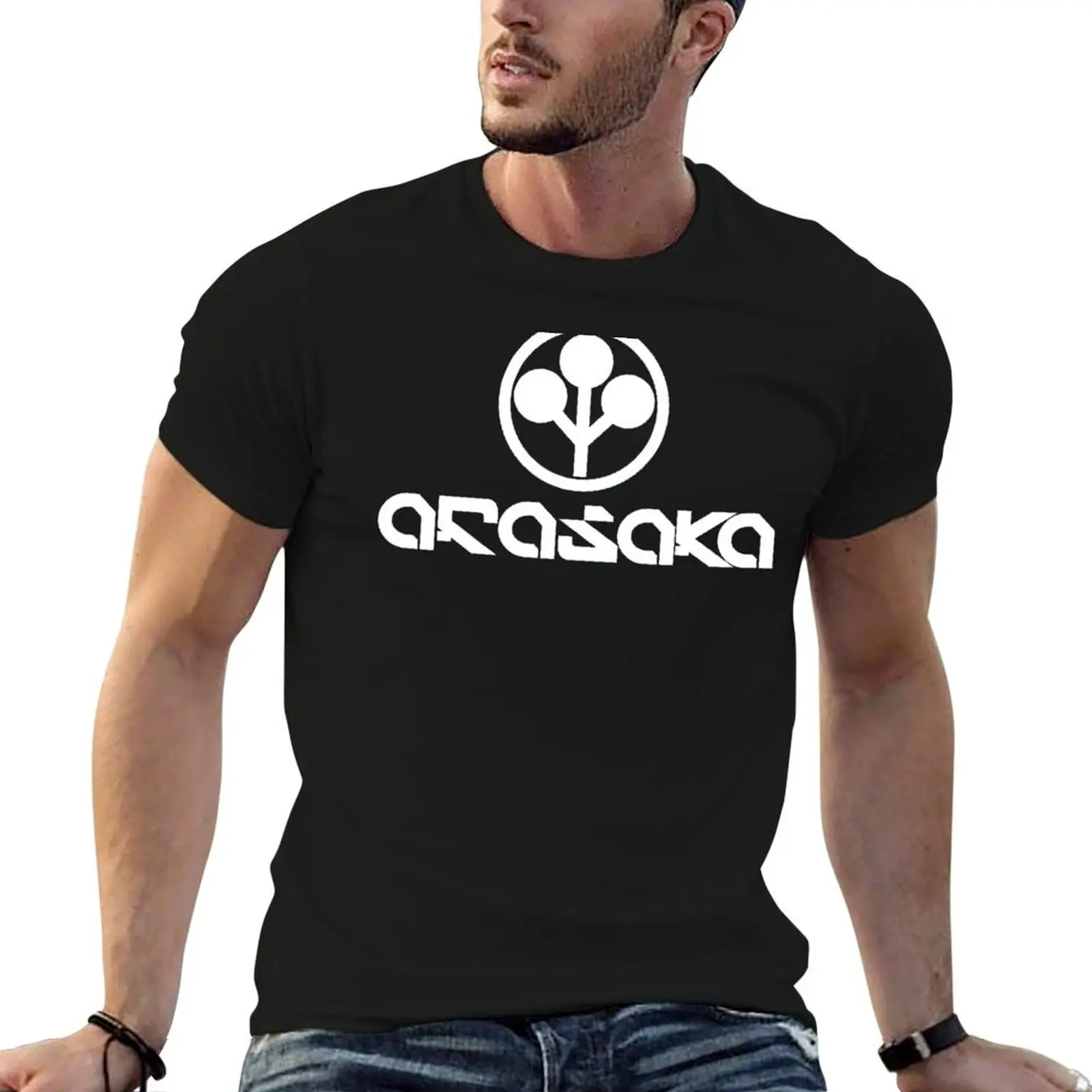 Arasaka Corp White Logo T-Shirt rapper graphic tees vintage clothes cute clothes shirts men