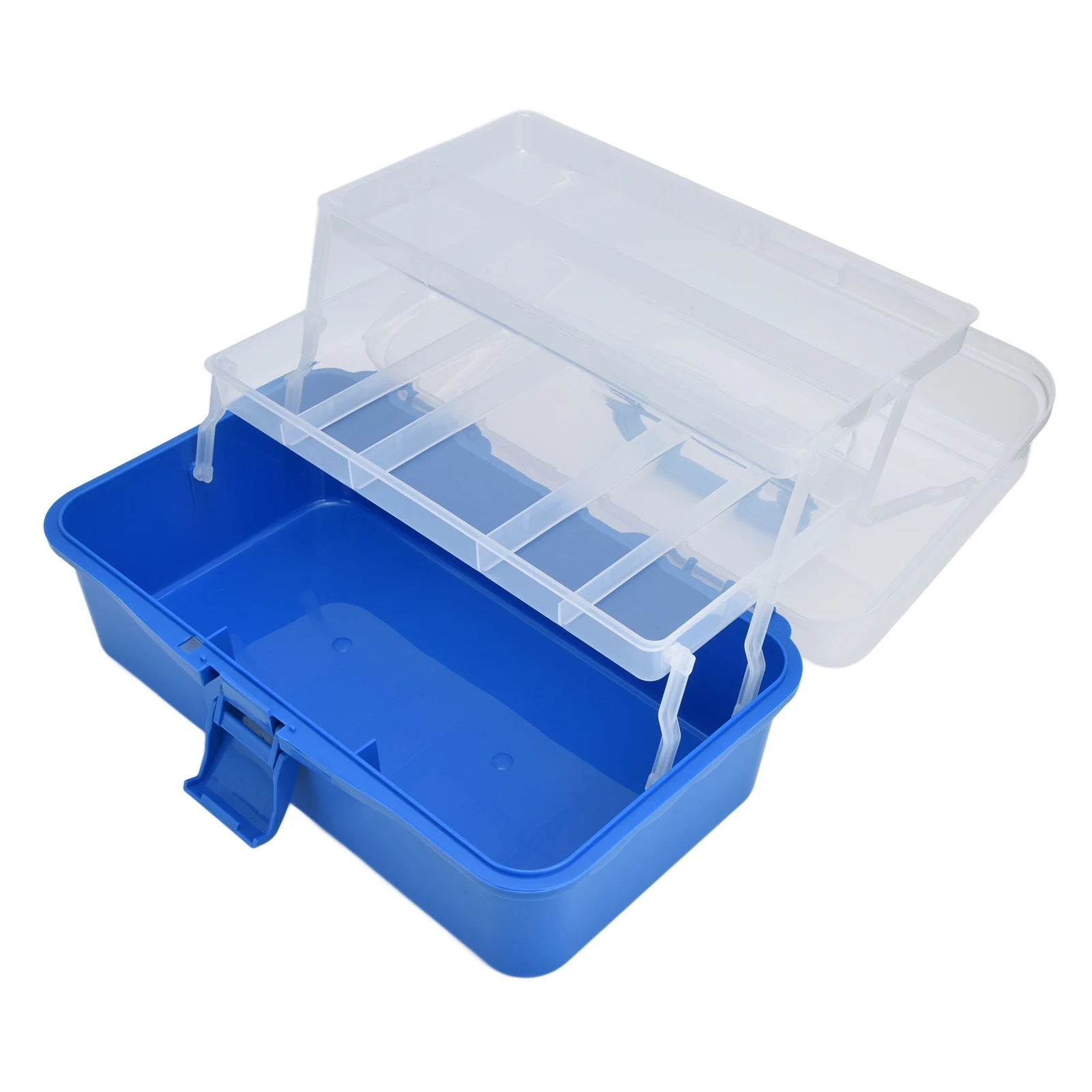 1pc 3 Layers Storage Fishing Tackle Organizer Storage Cantilever Multifunctional Handheld Tool Box