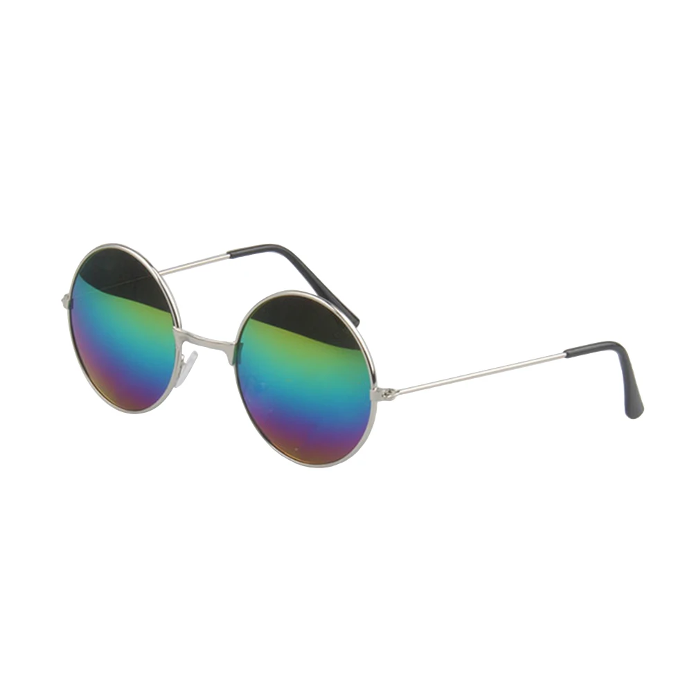 

Round Metal Sunglasses Unisex Lightweight Nickel Frame Color-Changing For Driving Cycling Travel