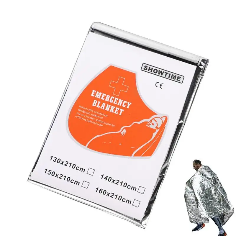 Thermal Blanket For Camping Survival Kits Gear And Equipment Hiking Essentials Space Blanket For Adults Thermal Protection