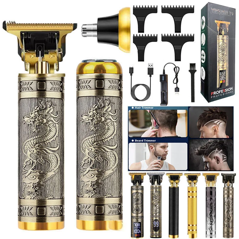 Free Shipping Professional 3 in 1 Electric Waterproof Full Set Barber Man Beard Hair Clipper Trimmer Shaver Cut Cutter Machine