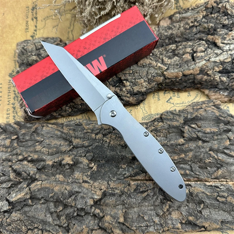 

Ks 1660 Pocket Knife 8Cr13Mov steel blade aluminum alloy handle Outdoor Camping Hiking survival EDC Pocket Knife men gift