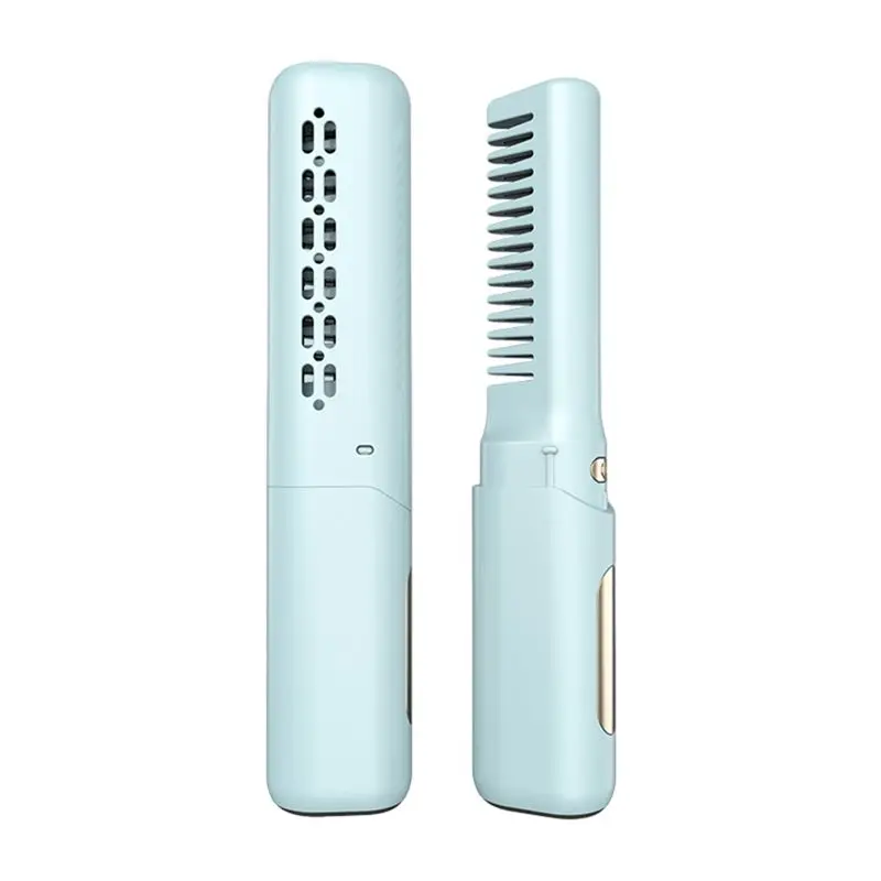 【THANKSGIVING DAY】Mini Hair Straightener Professional Quick Heated Electric Hot Comb Multifunctional Portable Straightener -B