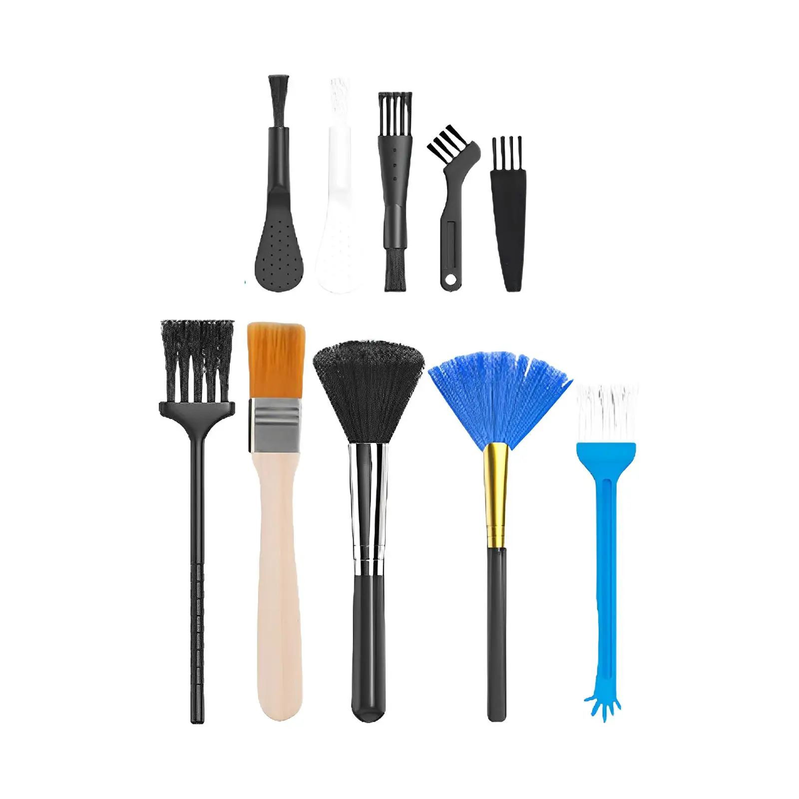 10Pcs Keyboard Brush Anti Static Multipurpose Dust Cleaning for Electronics
