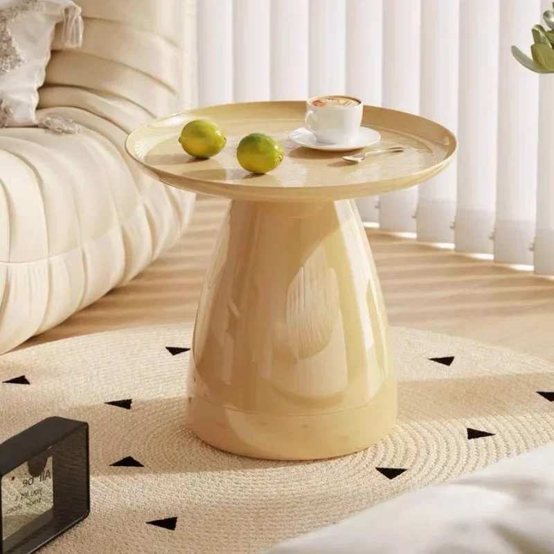 

Nordic Round Tea Table Cream Wind Sitting Room Sofa Side Table Bedroom Bedside Creative Ins Small Round Table