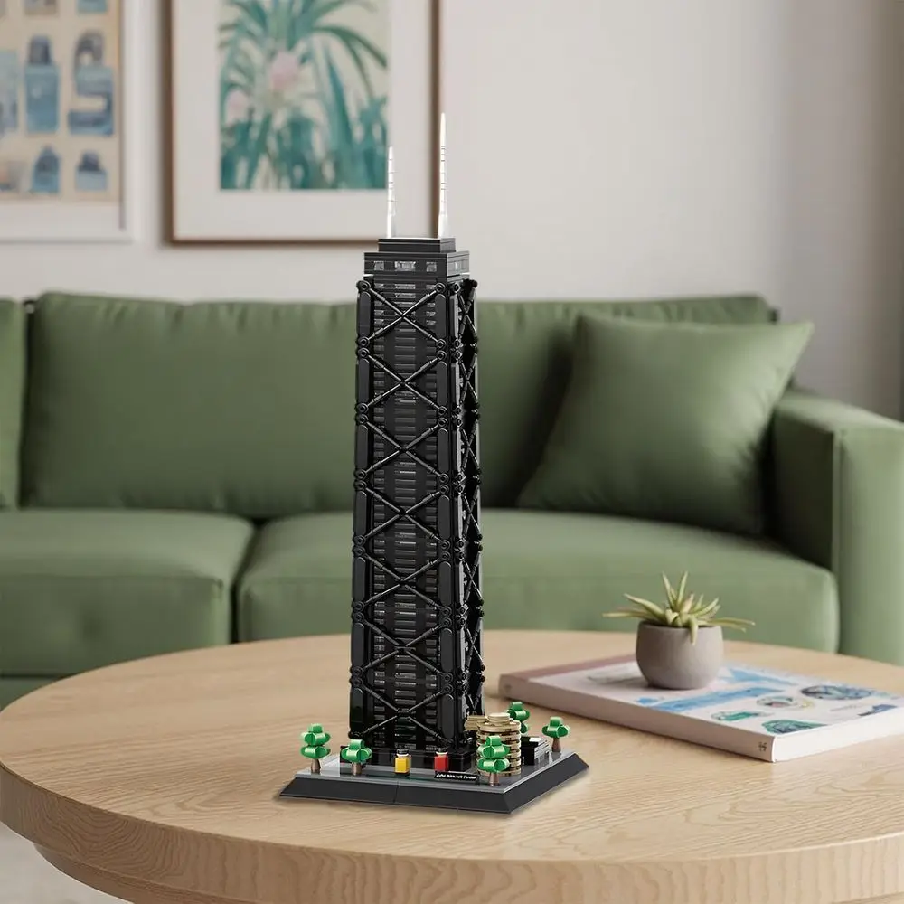 Bloques de construcción Chicago Skyline: juego de referencia de oficina de 1284 piezas para niños y adultos