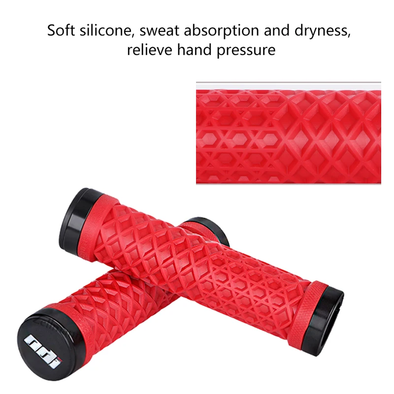 ODI Silicone Grip MTB Bike Grips Soft Mountain Bike Handlebar Cuff Shockproof Bicycle Handle Bar Grip Cuffs Bicycle Accessories