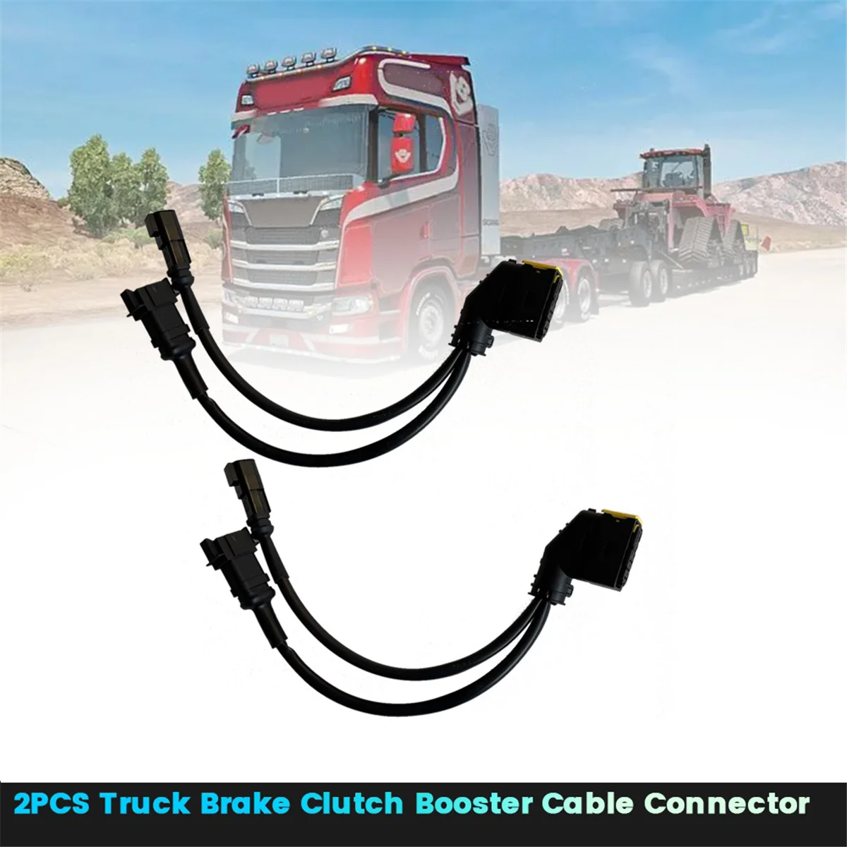 2PCS Truck ECA Clutch Booster Cable Connector 2709624 2082082 for Scania Pgrs Trucks 2300038 2392193 2612292 2392281