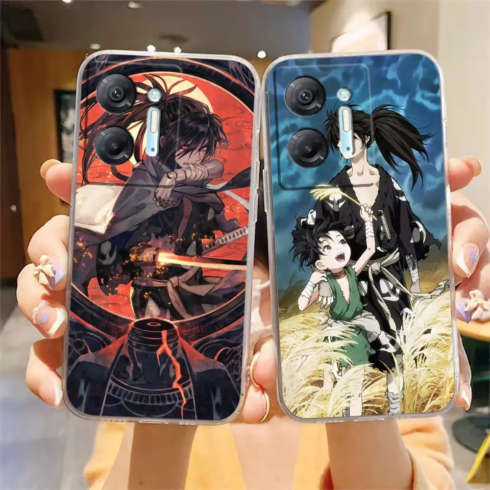 Clear Phone Case For Infinix HOT 9 10 11 12 12i 20 20s 30 30i POVA 2 3 4 PRO PLAY Case Funda Capa Shell Japanese Anime Dororo