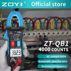 Zoyi ZT-5BQデジタルクランプマルチメータ,ワイヤレステクノロジー,真のrms,電圧計,電流計,自動車用コンデンサ,ncvテスター