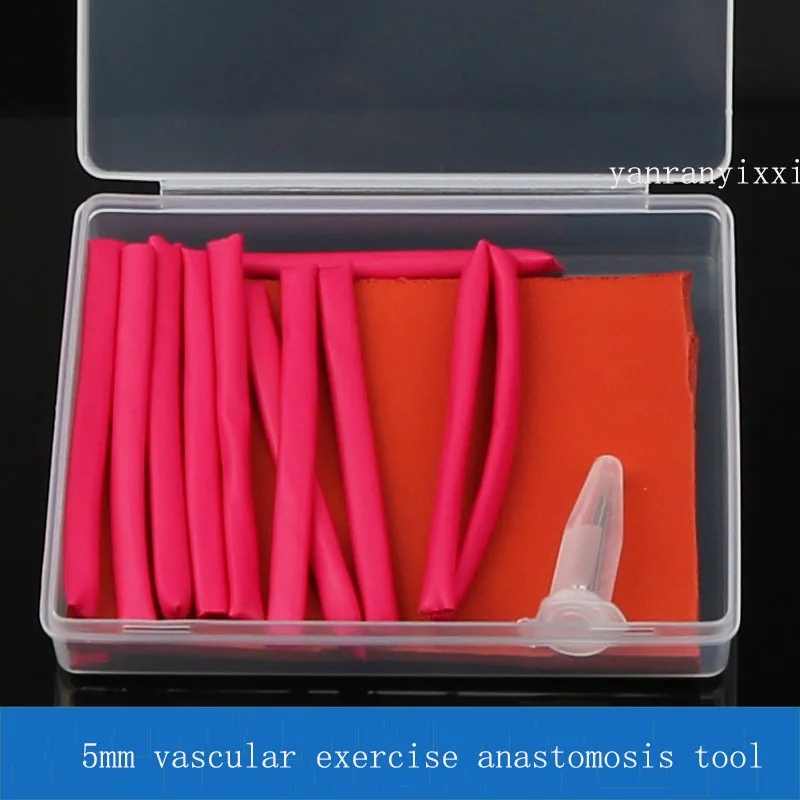 Simulación de anastomosis microquirúrgica, vasos sanguíneos, medición de 2mm y 5mm, habilidades de sutura, modelo de entrenamiento, ejercicios de vasos sanguíneos