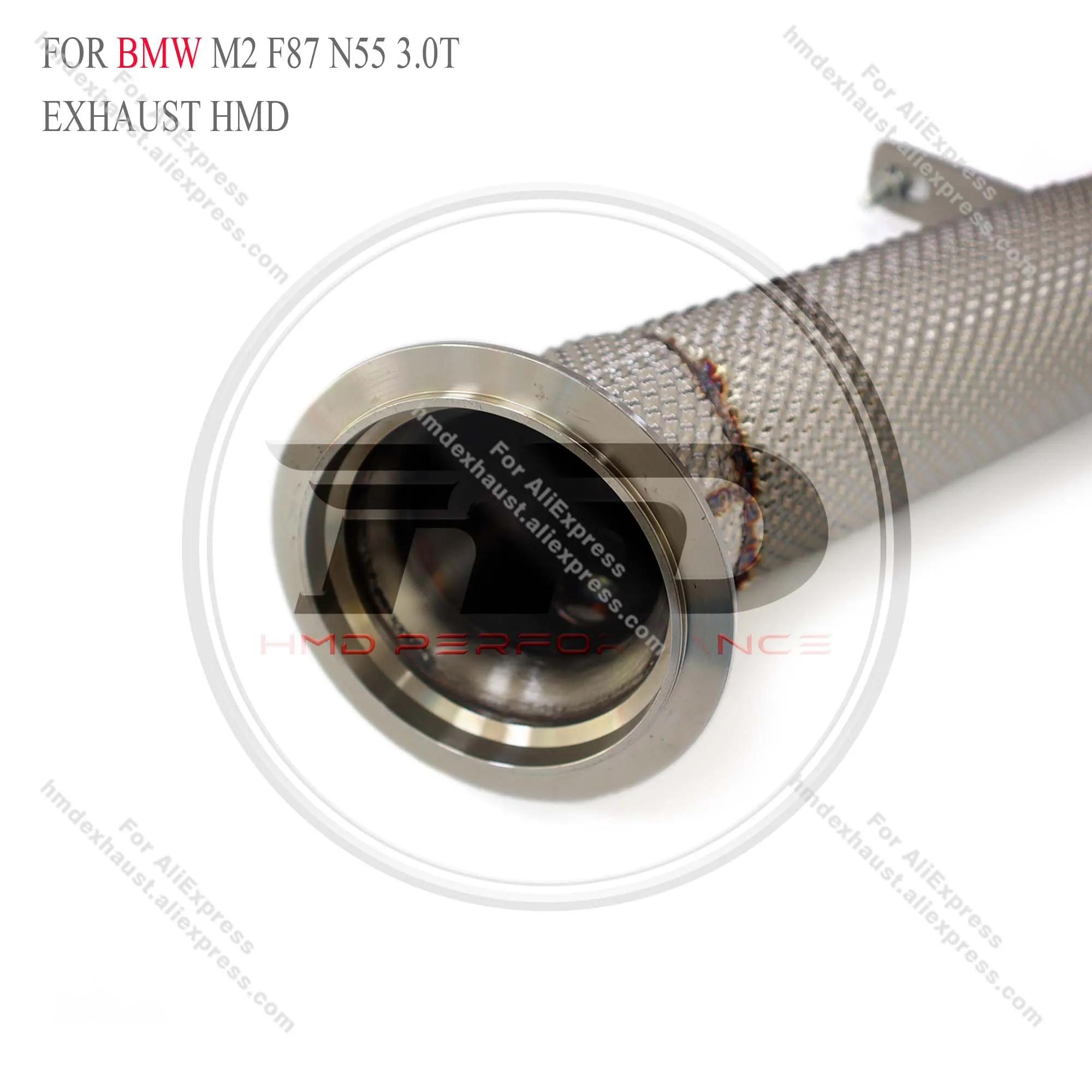

HMD No Fault Light Downpipe For BMW M2 F87 2014+3.0T N55 With Heat Shield Exhaust System