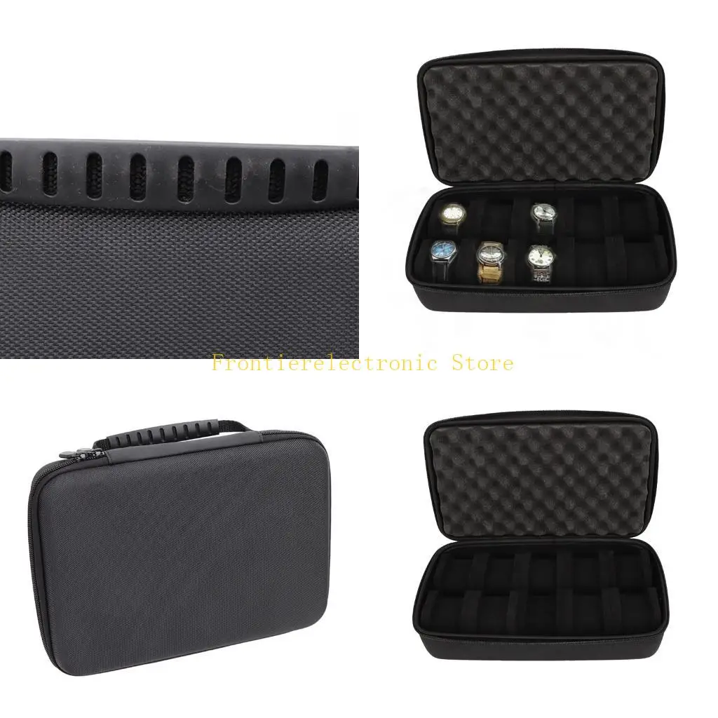 

G8DB Watch Display Case Case Shockproof 10 Slot Organizers Carrying Box For Jewelry