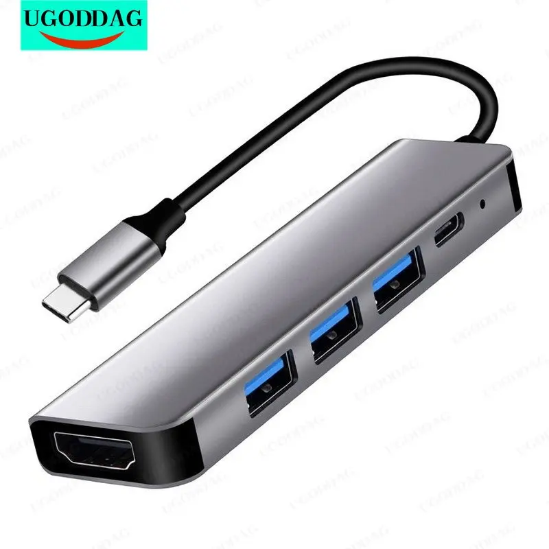 

New Thunderbolt 3 Adapter OTG USB Type C Hub HDMI-compatible 4K support Samsung Dex mode USB-C Dock with PD for MacBook Pro/Air