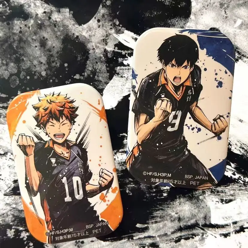 

Anime Haikyuu!! Tobio Kageyama Kozume Kenma Cosplay Ink Painting Quadrate Badge Ambitus