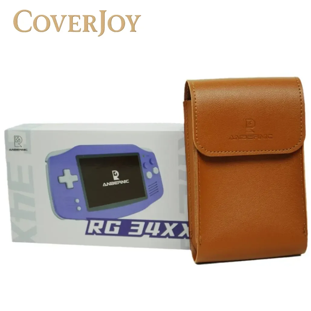 

CoverJoy Защитный чехол в стиле ретро для консоли Anbernic RG34XX, мини-противоударная пылезащитная сумка для хранения с ремешком на руку