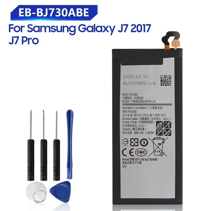 Replacement Battery EB-BJ730ABE For Samsung Galaxy J7 Pro J730G J7 2017 J730DS J730FM J730GM J730K SM-J730G SM-J730DS