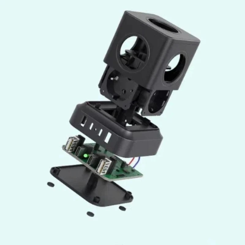 European-style tower desktop power adapter, EU standard magic plug socket, multi-functional extension plug, EU standard converte