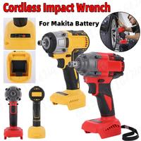 Powerful 520Nm Cordless Impact Wrench 18V Electric Impact Gun for Makita Battery with Brushless Motor Rechargeable Power Tool