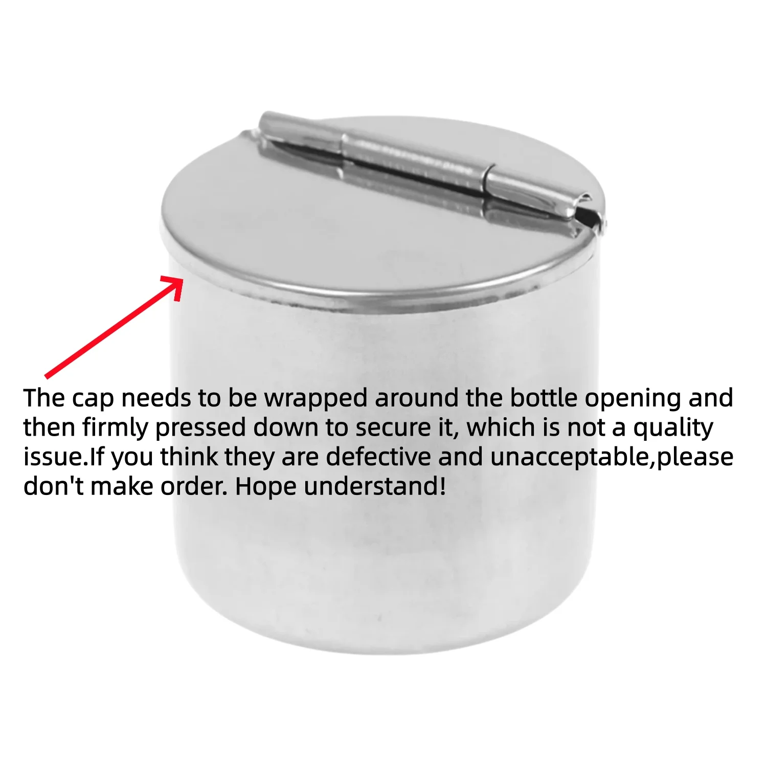 1Pcs Cotton Tank 304 Stainless Steel Medical Dental Cotton Tank Alcohol Disinfection Jar Container Storage Supplies