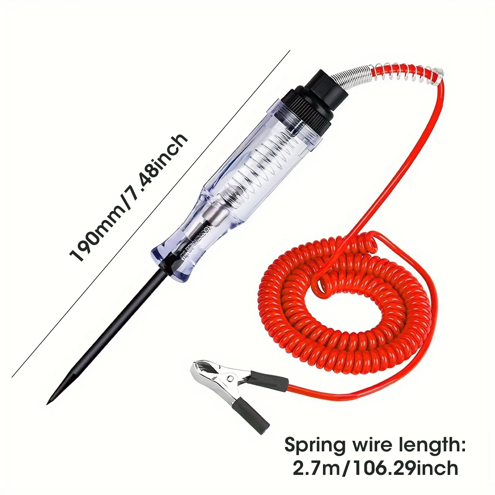 Car Truck Voltage Circuit Tester Auto 6V 24V Tools Car Diagnostic Probe Test Pen Light Bulb Electric Measuring Pen Tools
