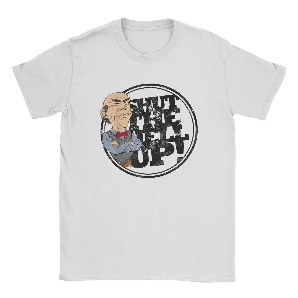 Jeff Dunham Shut The Hell Up Walter T Shirt Men Cotton Novelty T-Shirt Crewneck 2024 Funny Tee Shirt Short Sleeve Clothing Adult