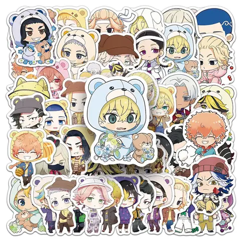 10/30/50 Uds. Pegatinas bonitas de Los Vengadores de Tokio versión Kawaii Q pegatinas de grafiti botella de agua portátil teléfono Manga pegatina embalaje