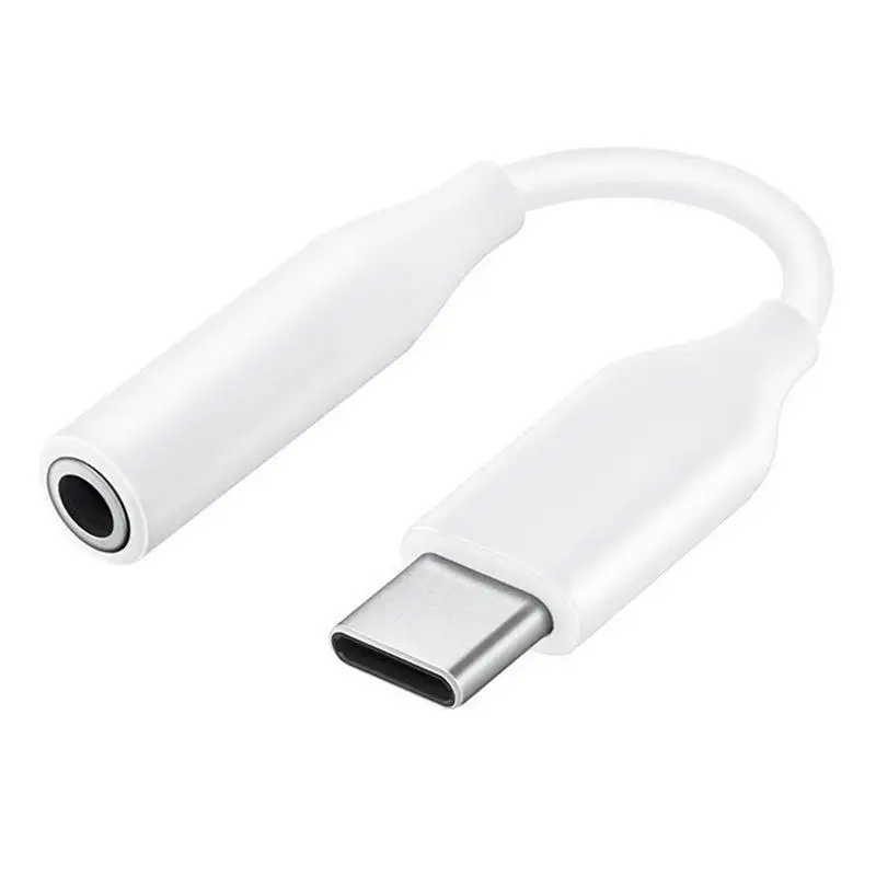 Originele Usb Type C Naar 3.5Mm Aux Adapter Type-C 3.5 Jack Audiokabel Voor Samsung Galaxy S24 S23 S22 S21 S20 Ultra + A55 A35 A30