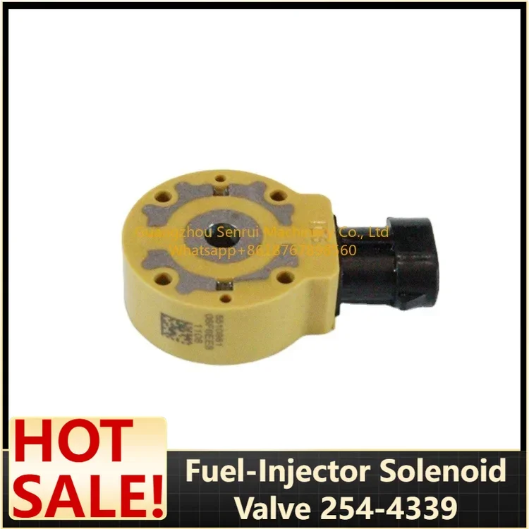 Fuel-Injector Solenoid Valve 254-4339 – C9 Engine for 30-36 t Excavators, Plug-and-Play, 12-Month Warranty