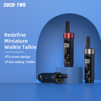 CBCBTWO 2 Pcs Mini Walkie Talkie Portable Two way Radio With Headphones PTT Walkie talkies Portable Radio for Hunting Cafe