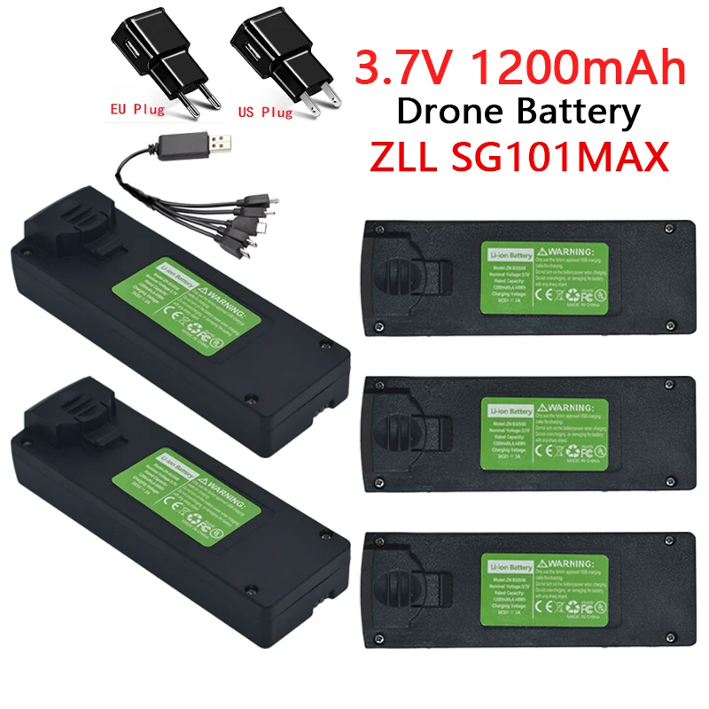 Equipped with charger accessories, battery 3.7V 1200mAh SG101 MAX Pro drone Lipo Battery, aerial vehicle battery