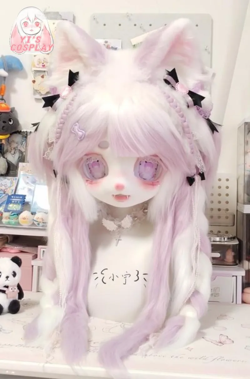 

Fursuit head Custom Handmade Yis cosplay Furry Kigurumi Head Cosplay Kemono Headsets Beast Customized Fursuit Kemono Head