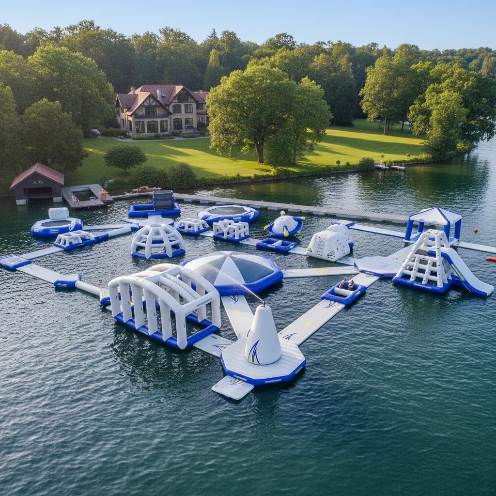 ！@Outdoor PVC Inflatable Water Park Equipment for Adults-Custom Capacity Floating Play Games with Custom Color & Logo THL Brand