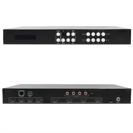

8k60 Matrix Switcher 4x4 Matrix 4:4:4 HDR And HDCP2.3 IR, RS232,and LP/web Ul Control Methors Matrix