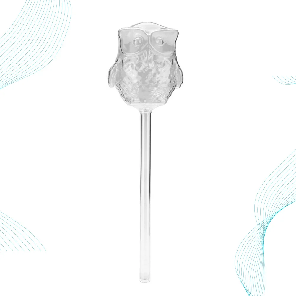 

Glass Watering Ball Owl Shaped Automatic Water Dripper Cartoon Small Kettle for Indoor Outdoor Plants Slow Drip Plant