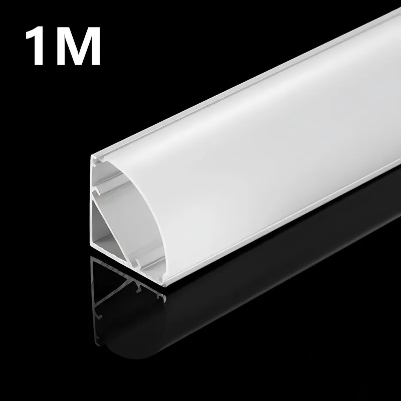 10-100pcs/lot 1M U/V Shape Corner Aluminium Profile Channel Holder for LED Strip Light Bar Under Cabinet Lamp Kitchen Closet
