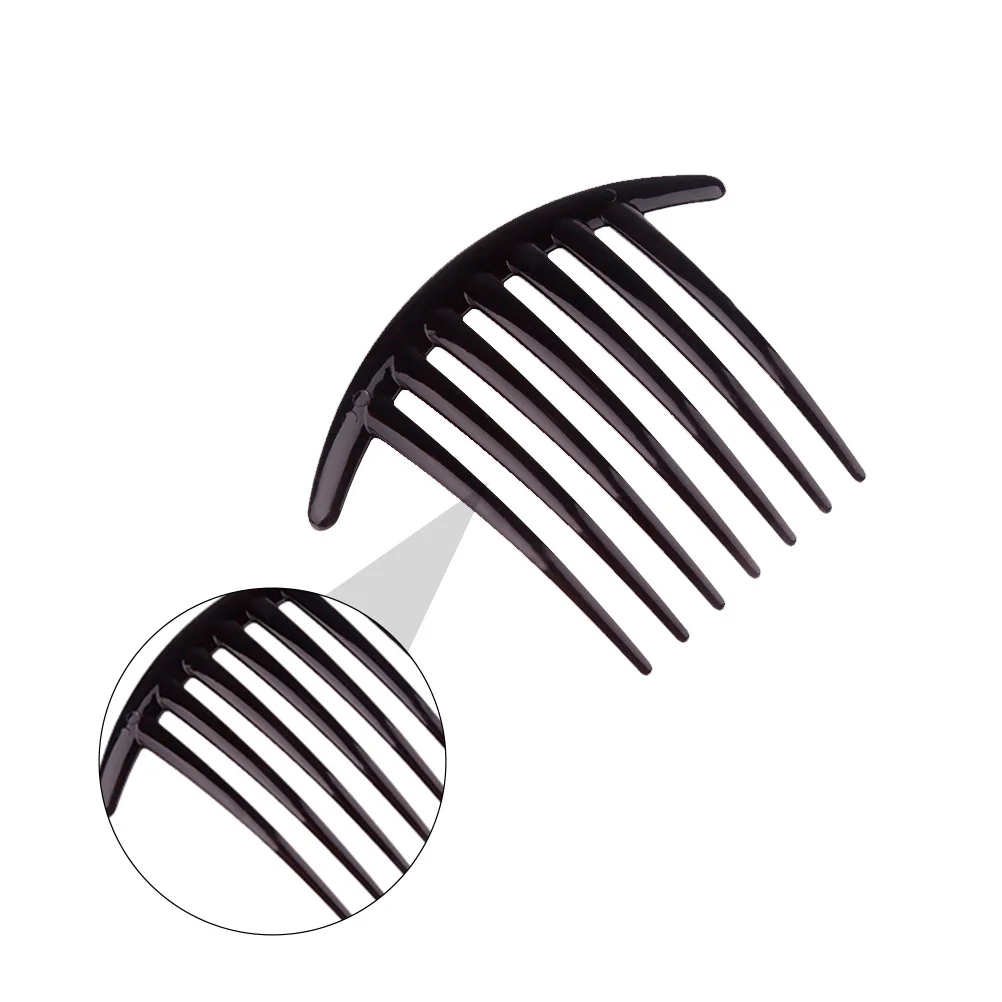 

8Pcs Black Plastic Hair Comb Premium Lightweight Bend Design Comfortable Non-Scratch Hair Styling Comb for Women Daily