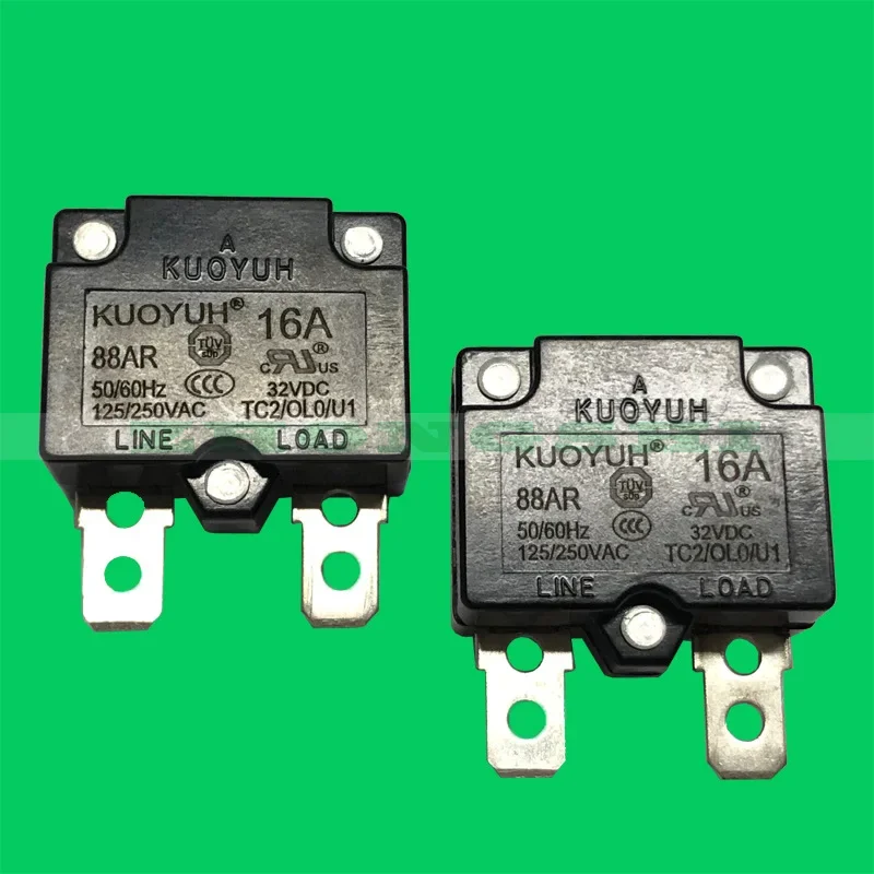 Kuoyuh 88AR Circuit Breaker Series 3A 5A 10A 12A 15A 20A 25A 30A Overload Protector 12V 32V Auto Reset Good Quality Electric