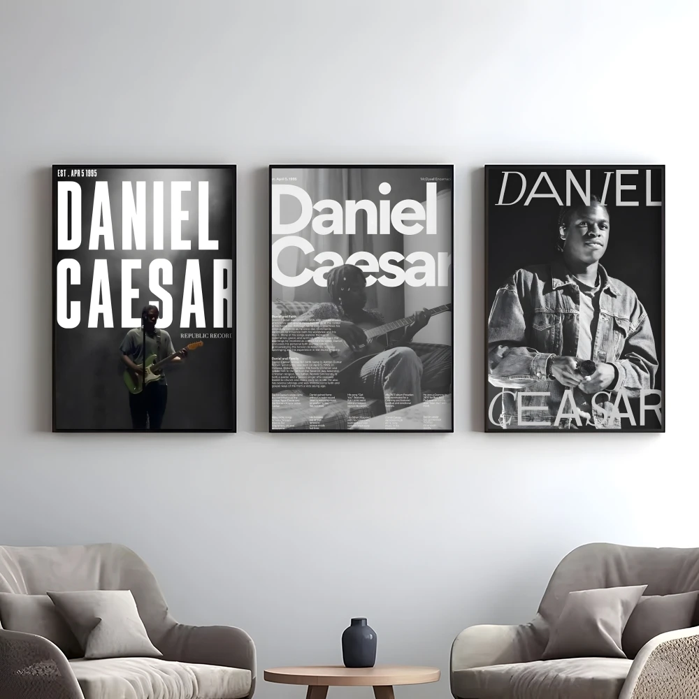 Popular Singer D-Daniel Caesar Poster Elegant And Affordable Wall Art Stickers For Dormitory Living Room And Bedroom Spaces